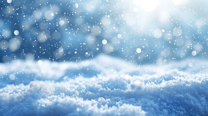 Fototapeta premium Bright Light Shining on Snow Covered Ground