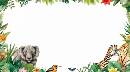 Fototapeta na wymiar copy space, highly detailed, hand drawn, A beautiful photo of world wildlife day template. Beautiful design for wildlife preservation, environmental awareness. Nature conservation and awareness. Outdo