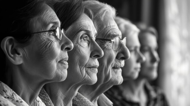 Group of Older Women Sitting Together