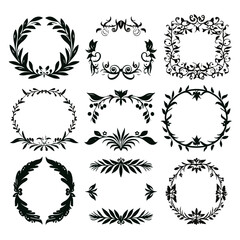 wreath SVG, wreath png, wreath frame, frame svg, frame illustration, wreath illustration, frame, vector, vintage, floral, design, decoration, pattern, ornament, border, illustration, flower, ornate, a