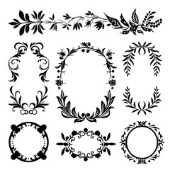 wreath SVG, wreath png, wreath frame, frame svg, frame illustration, wreath illustration, frame, vector, vintage, floral, design, decoration, pattern, ornament, border, illustration, flower, ornate,