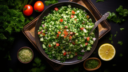 Tangy and zesty tabbouleh, a refreshing salad to balance out rich Ramadan dishes