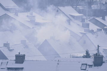 Ogrzewanie domów zimą - 714761541