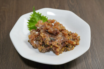 鯵のなめろう