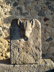 Animal shaped fountain slab, Pompei