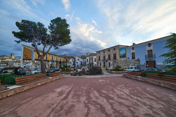 Fototapeta na wymiar panoramic of the town of Cehegin in Murcia, Spain.