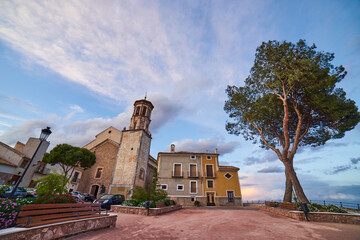 panoramic of the town of Cehegin in Murcia, Spain.