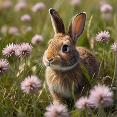 Fototapeta premium rabbit in the grass