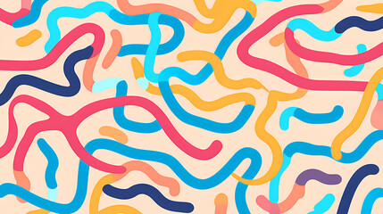 Fototapeta premium Abstract seamless doodle background, artistic background