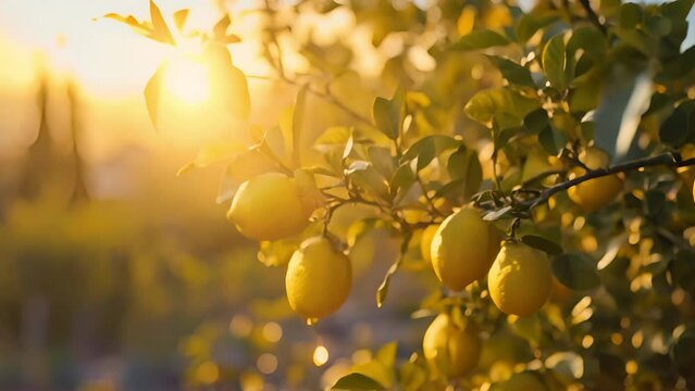 Lemon tree branch