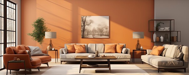 Livingroom interior symmetry