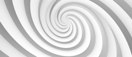 Monochrome Hypnotic Spiral Pattern