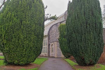 Pathway towards main building at  National Botanic Gardens, Dublin, Ireland