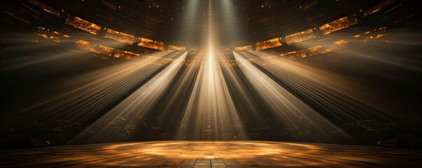 background of stage with spotlight symmetry