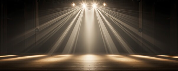 background of stage with spotlight symmetry