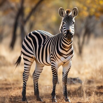 Very nice zebra standing picture