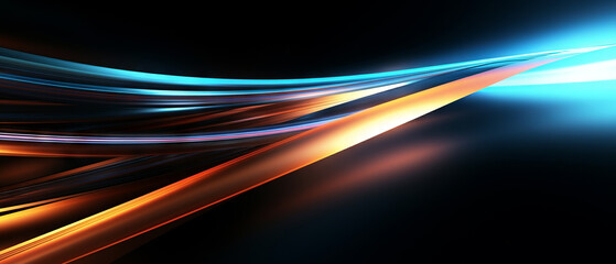 Warm and Cool Abstract Color Flow