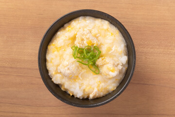 鶏団子の雑炊
