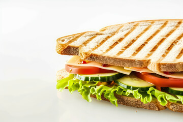 white background delicious sandwich