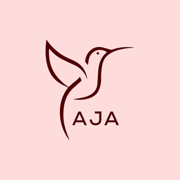 AJA Letter logo design template vector. AJA Business abstract connection vector logo. AJA icon circle logotype.
