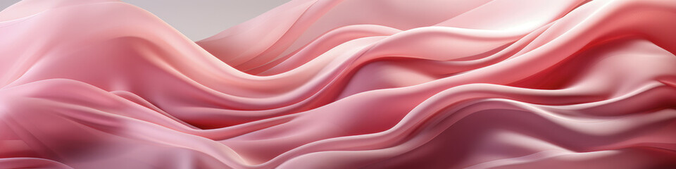 Obraz premium Abstract luxury pink silk background. Modern gradient illustration, minimal. Futuristic artwork, silky drawing for interior design, fashion textile fabric, poster, wallpaper