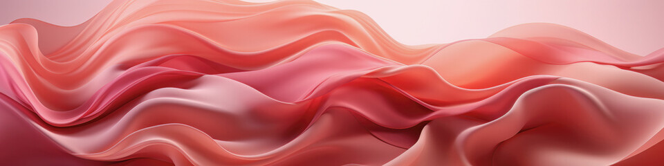 Obraz premium Abstract luxury pink silk background. Modern gradient illustration, minimal. Futuristic artwork, silky drawing for interior design, fashion textile fabric, poster, wallpaper