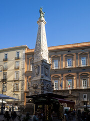 Fototapeta na wymiar Obelisco di San Domenico, Naples