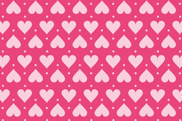 Vector hearts seamless pattern, vector Valentine's Day pattern, Valentine's Day background.