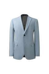 light blue suit isolated on white