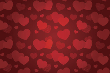 Vector hearts seamless pattern, vector Valentine's Day pattern, Valentine's Day background.