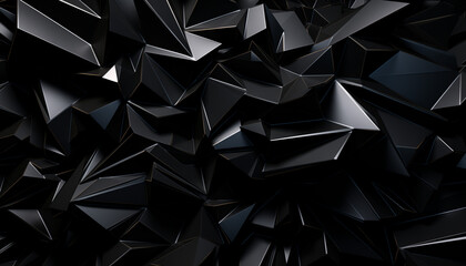 3d black background, Geometric Abstraction