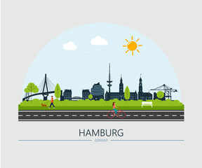 Hamburg Skyline - 714787511