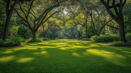 Deurstickers Green Haven. Exploring the Serene Beauty of a Tea Plantation  © Natalia