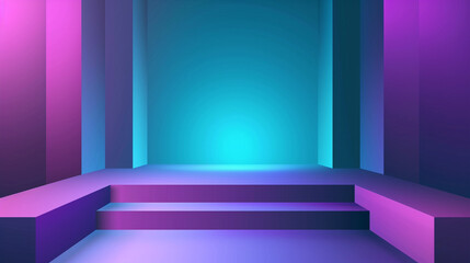 Turquoise and Purple abstract background vector presentation design. PowerPoint and Business background.