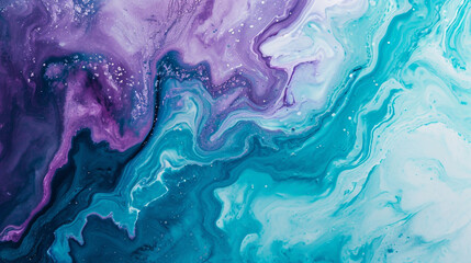 Turquoise and Purple marble background