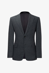 dark grey jacket isolated on white background