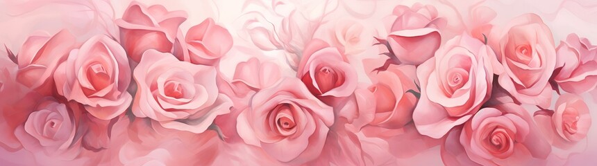 very beautiful pink roses, wallpaper, background