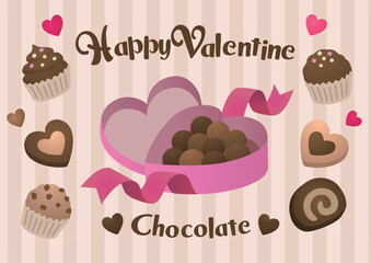 バレンタイン　イラスト