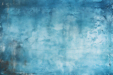 Fototapeta premium Grunge blue wall background or texture generated AI