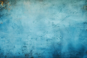 Obraz premium Grunge blue wall background or texture generated AI