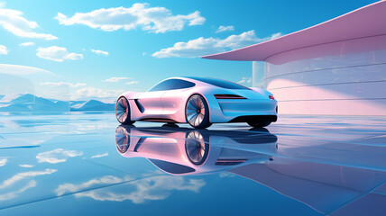 Modern cars have beauty and appearance in the future world.