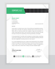 Modern corporate letterhead design, and Professional business cover letter template in a4 print paper