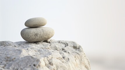 Fototapeta na wymiar Harmony Rocks: Zen Stones in Perfect Equilibrium