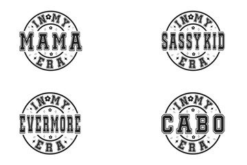 In My Mama Era, In My Sassy Kid Era, In My Evermore Era, In My Cabo Era retro T-shirt