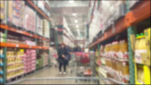 people shopping at large discount stores
