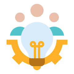 Teamwork Flat Icon