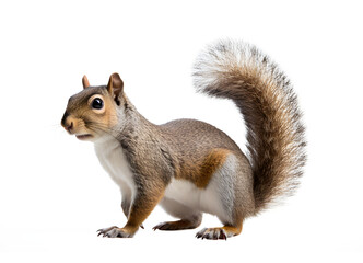 squirrel on a white background - 714798965