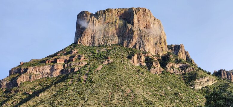 A scenic view of Big bend National Park in Texas.