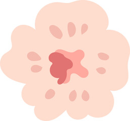 flat-style heart frames adorned with flowers and cute romantic elements