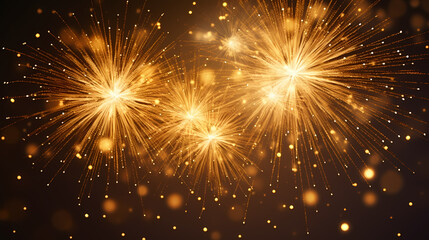 Naklejka premium Fireworks background for celebration, holiday celebration concept